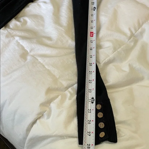 Lost & Found | Wool Blend | Black | Knit | V Neck |Mini | Pullover Dress |Size S - Picture 11 of 16